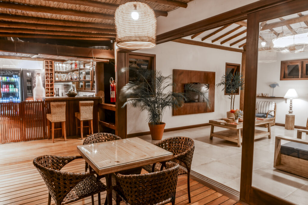 Bar área de lazer e salão de convivência